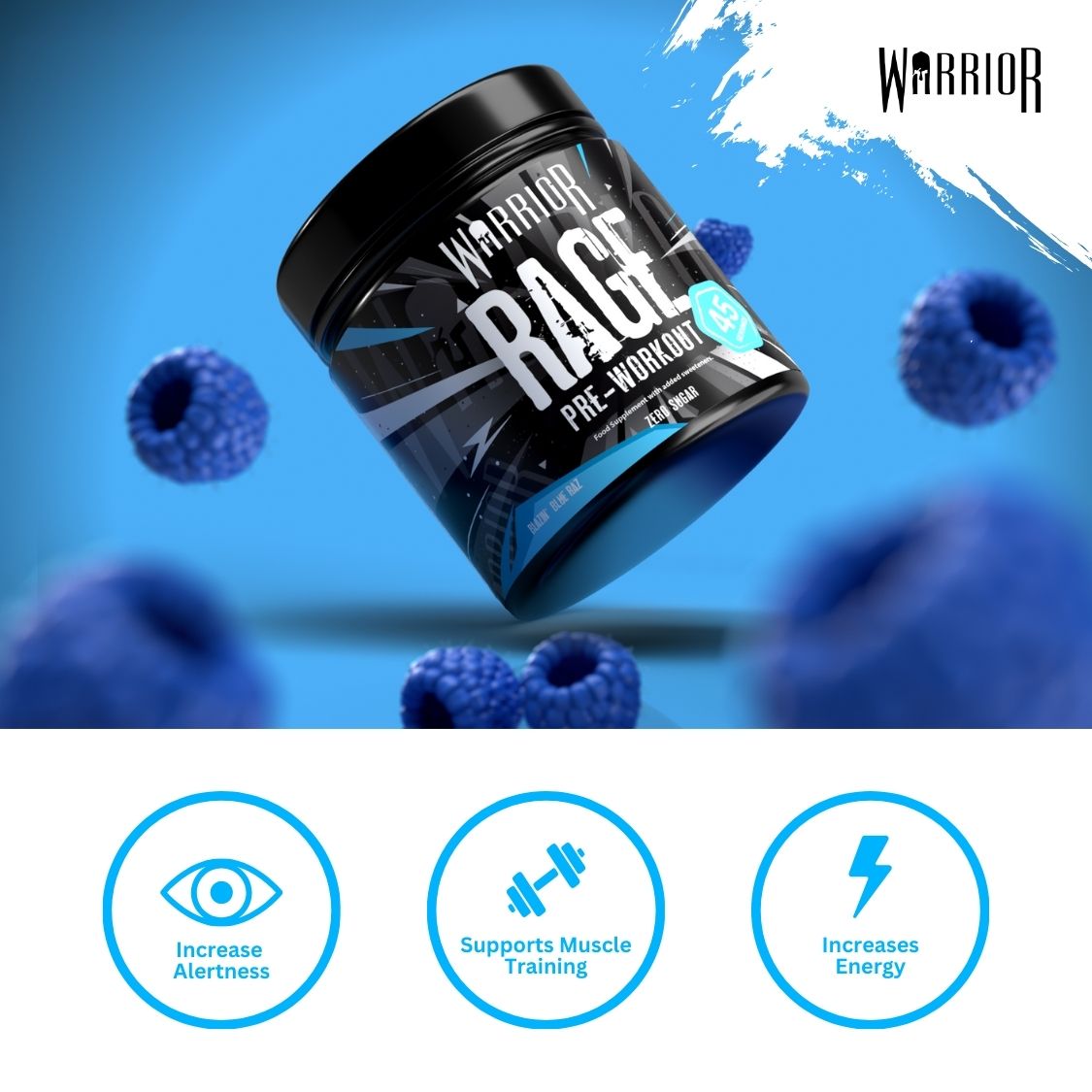 Warrior RAGE Pre-Workout - 392g (French Label)