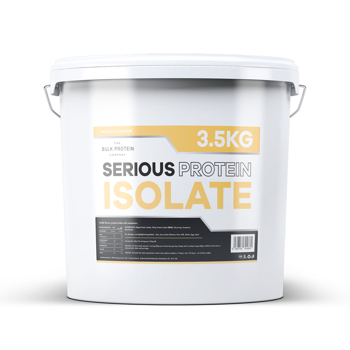 The Bulk Protein Company Serious Protein Isolate €“ 3.5kg
