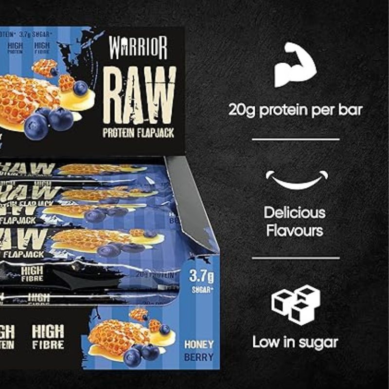 Warrior RAW Protein Flapjack - 12 Bars