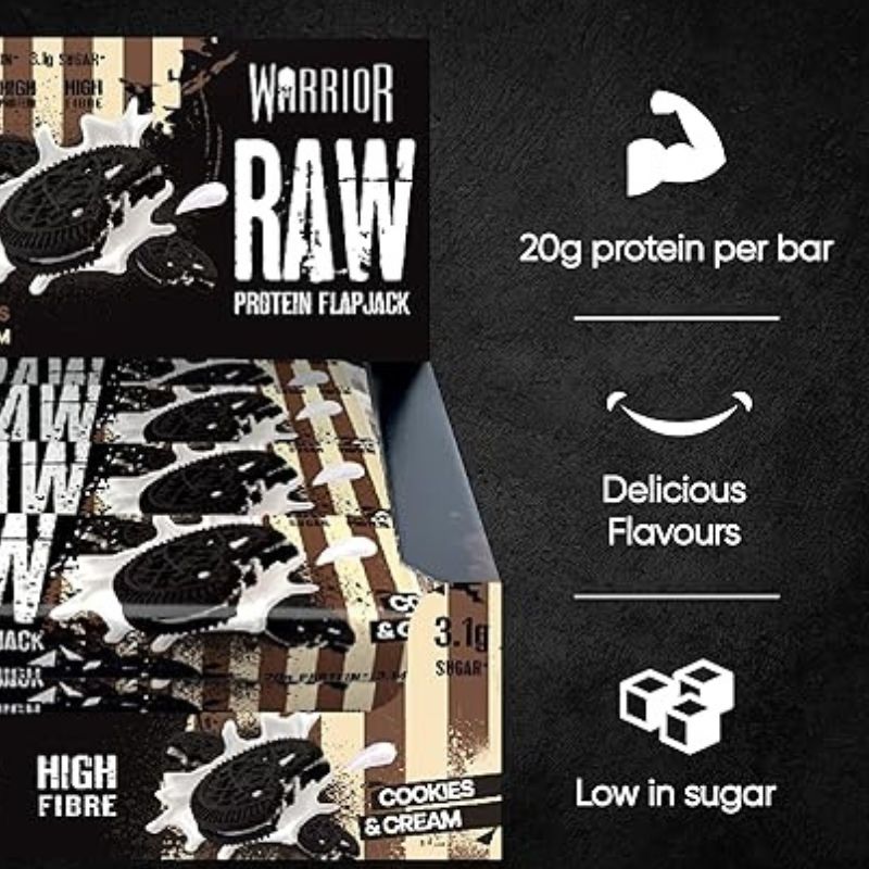 Warrior RAW Protein Flapjack - 12 Bars