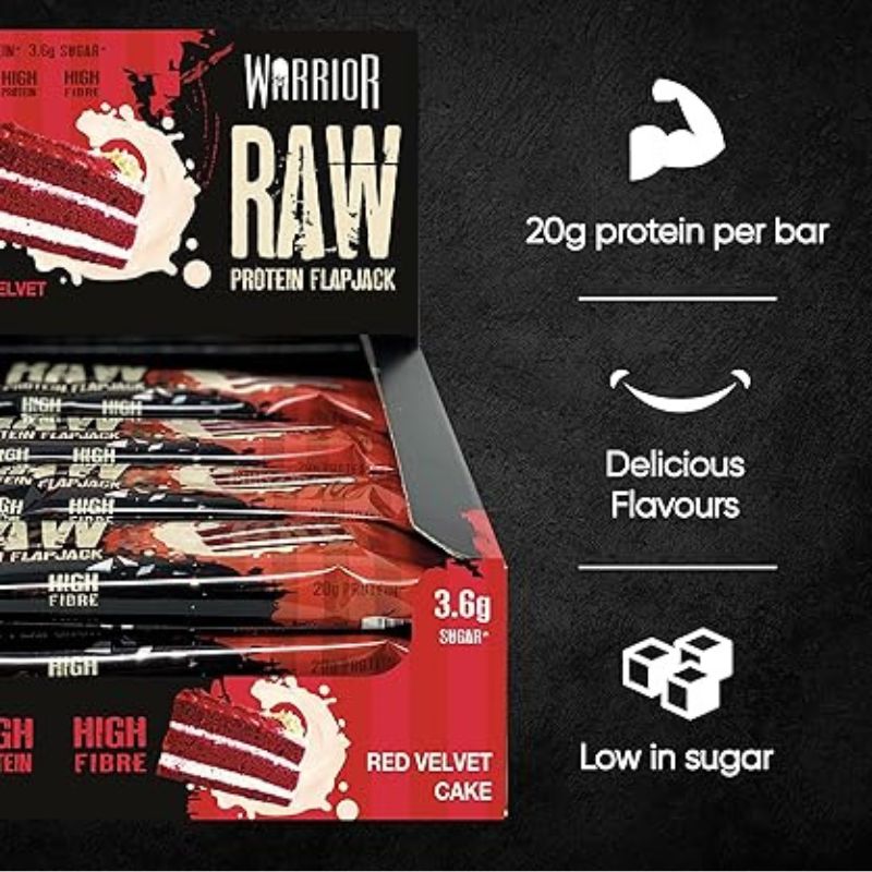 Warrior RAW Protein Flapjack - 12 Bars