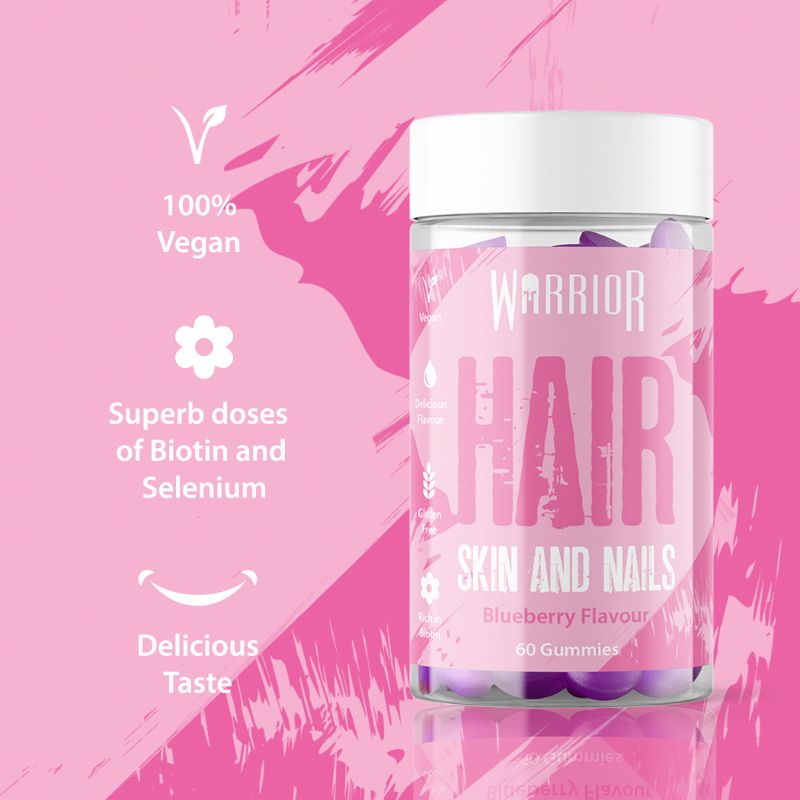 BBE APRIL25 - Warrior Hair, Skin and Nail Gummies - 60 Gummies