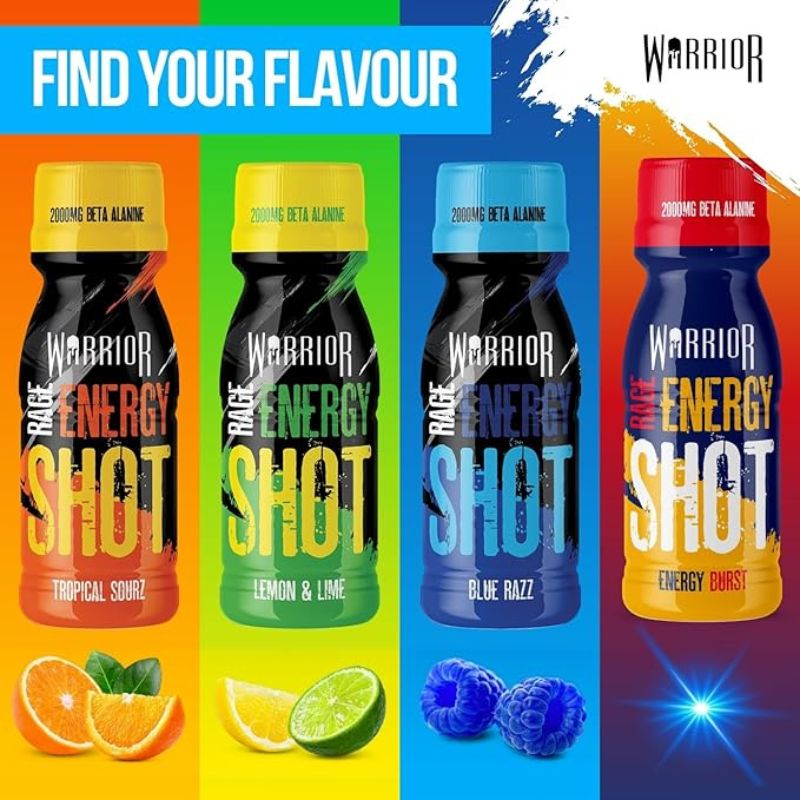 Warrior Rage Pre-Workout Energy Shot - (12x 60ml)