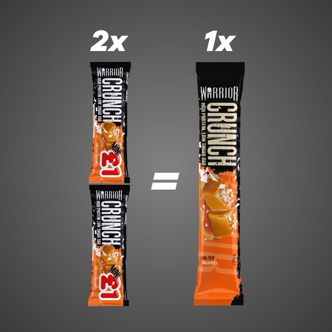 12 x Warrior Protein Bars - Mixed Flavours CRUNCH & RAW | Warehouse Clearance - BBE Products