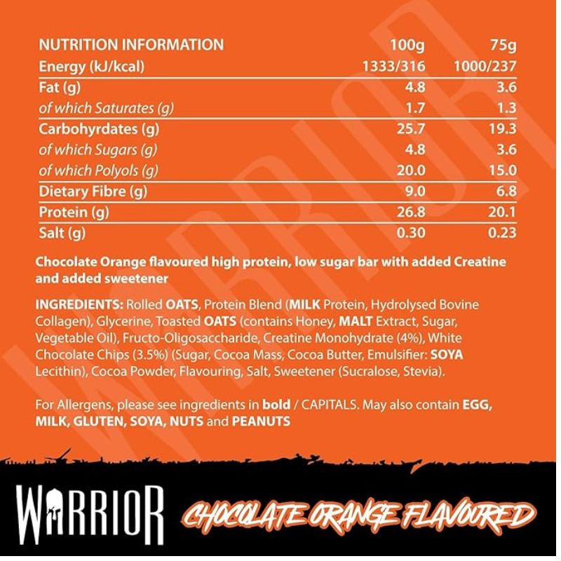 Warrior Creatine Bar - 12 Bars