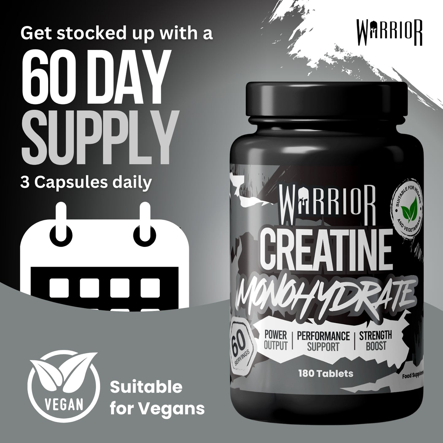 Warrior Creatine Monohydrate (1000mg)