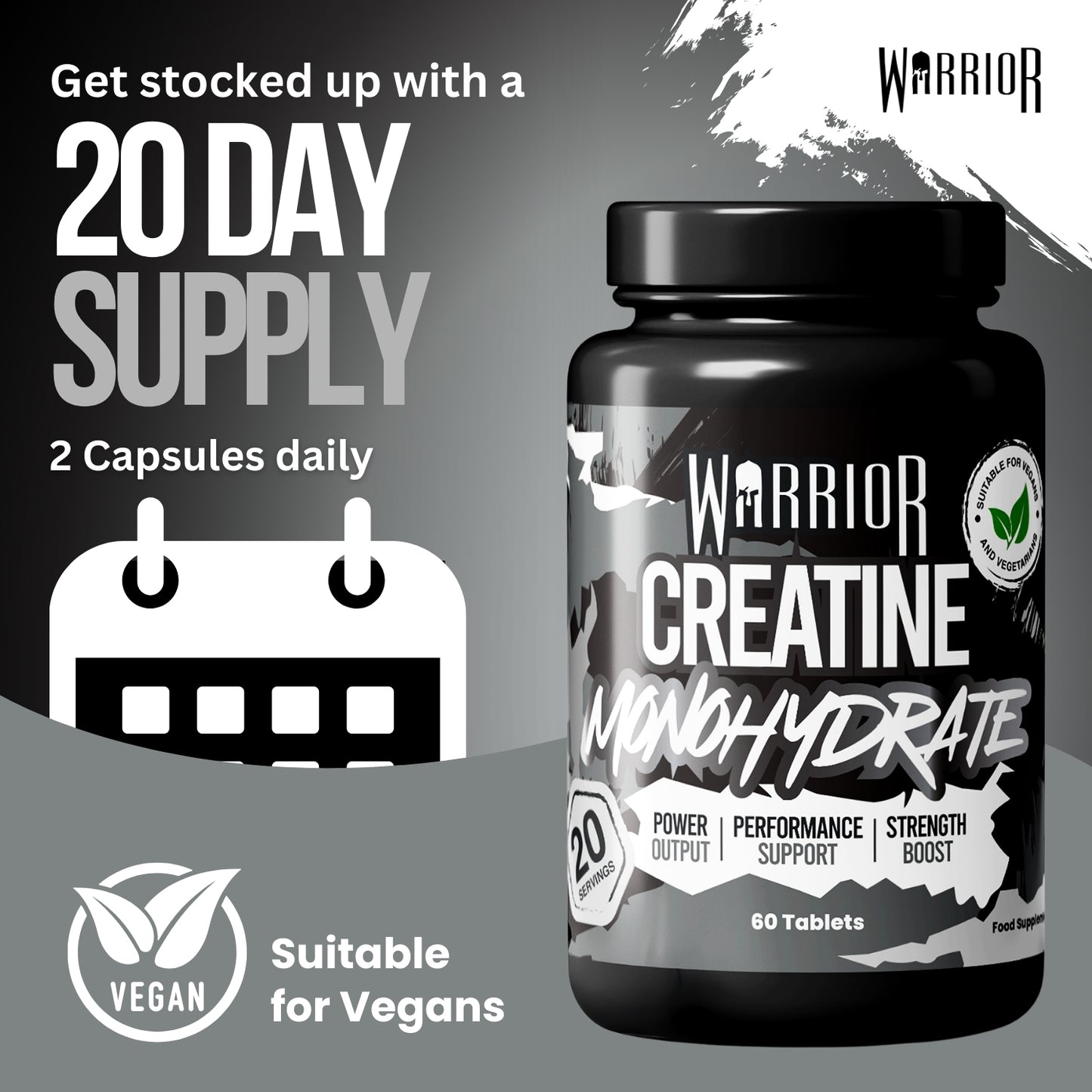 Warrior Creatine Monohydrate (1000mg)