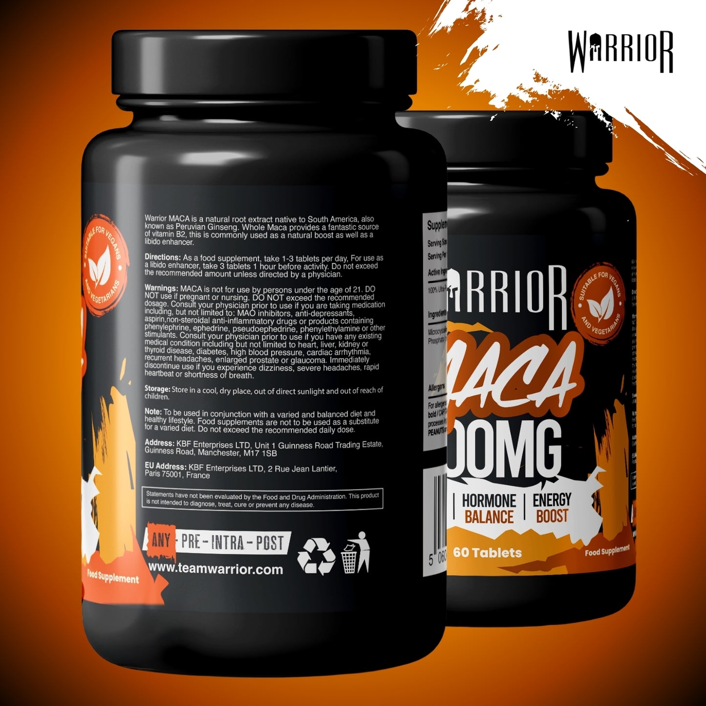 Warrior MACA - 60 Tabs