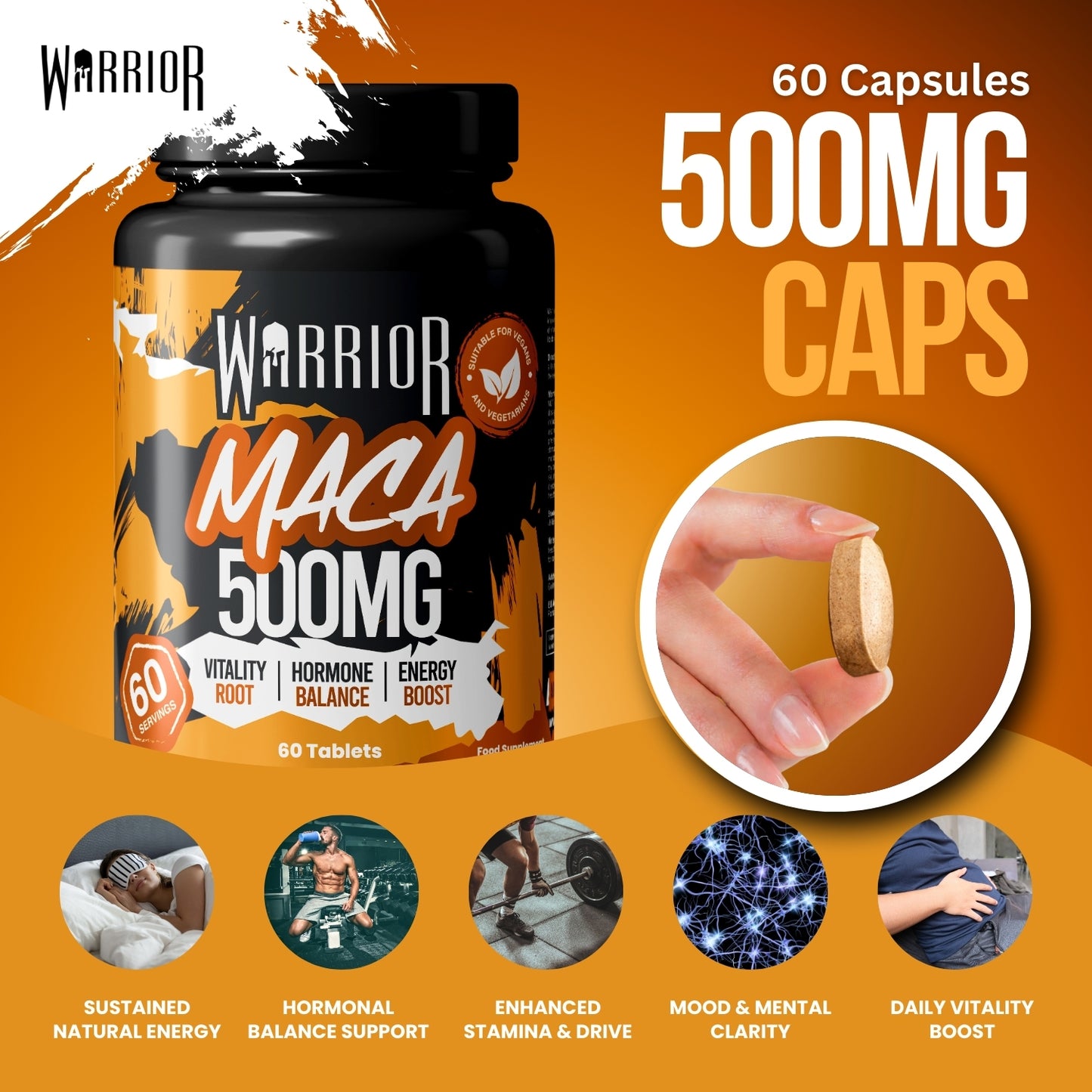 Warrior MACA - 60 Tabs