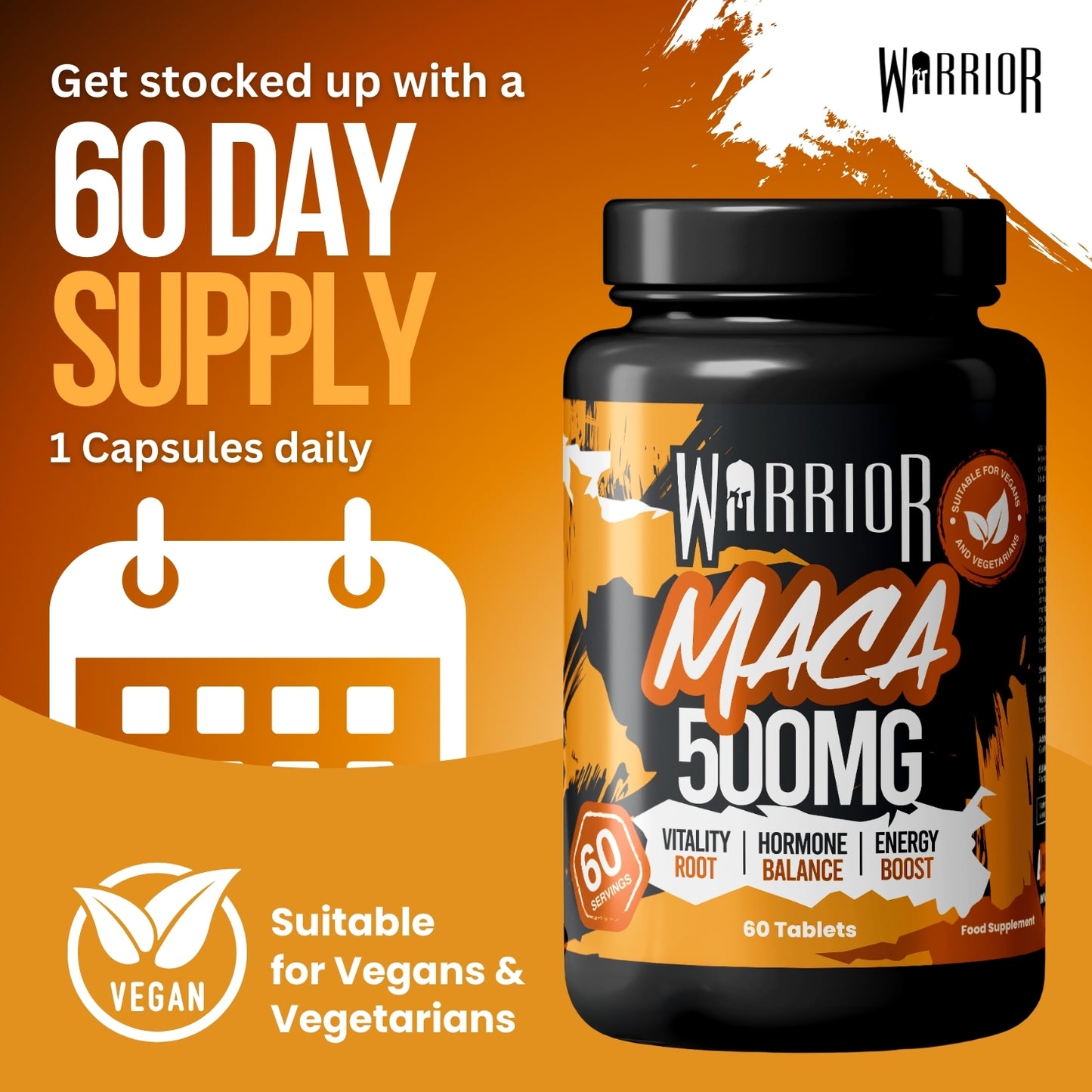 Warrior MACA - 60 Tabs