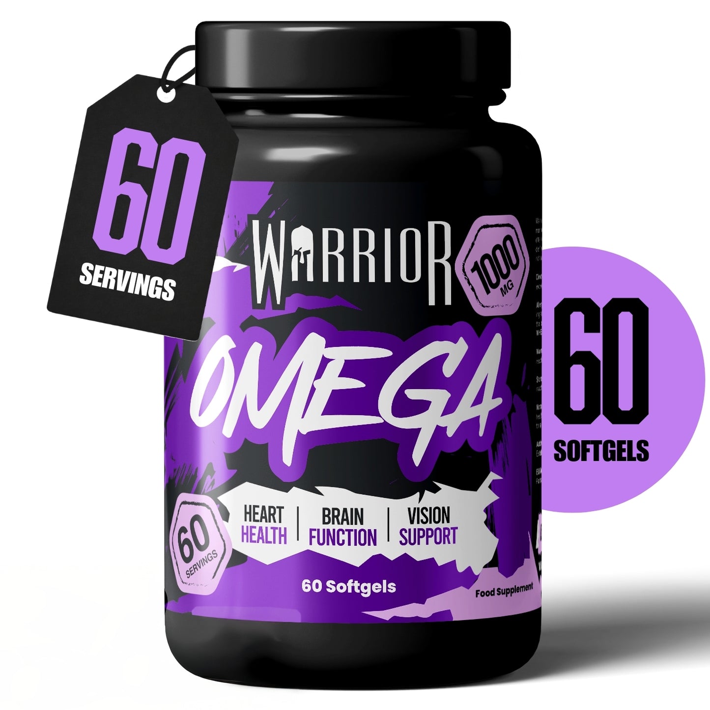 Warrior Omega (1000mg) - 60 Softgels