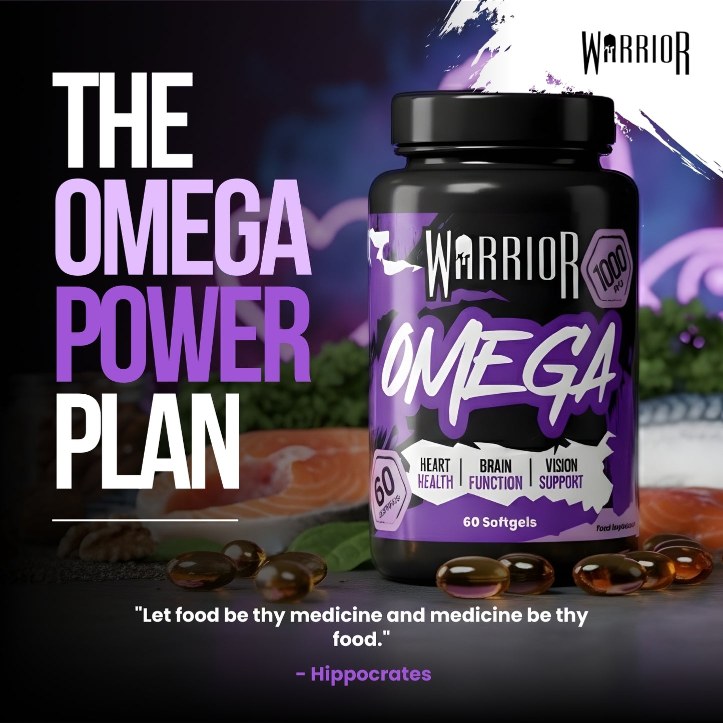 Warrior Omega (1000mg) - 60 Softgels