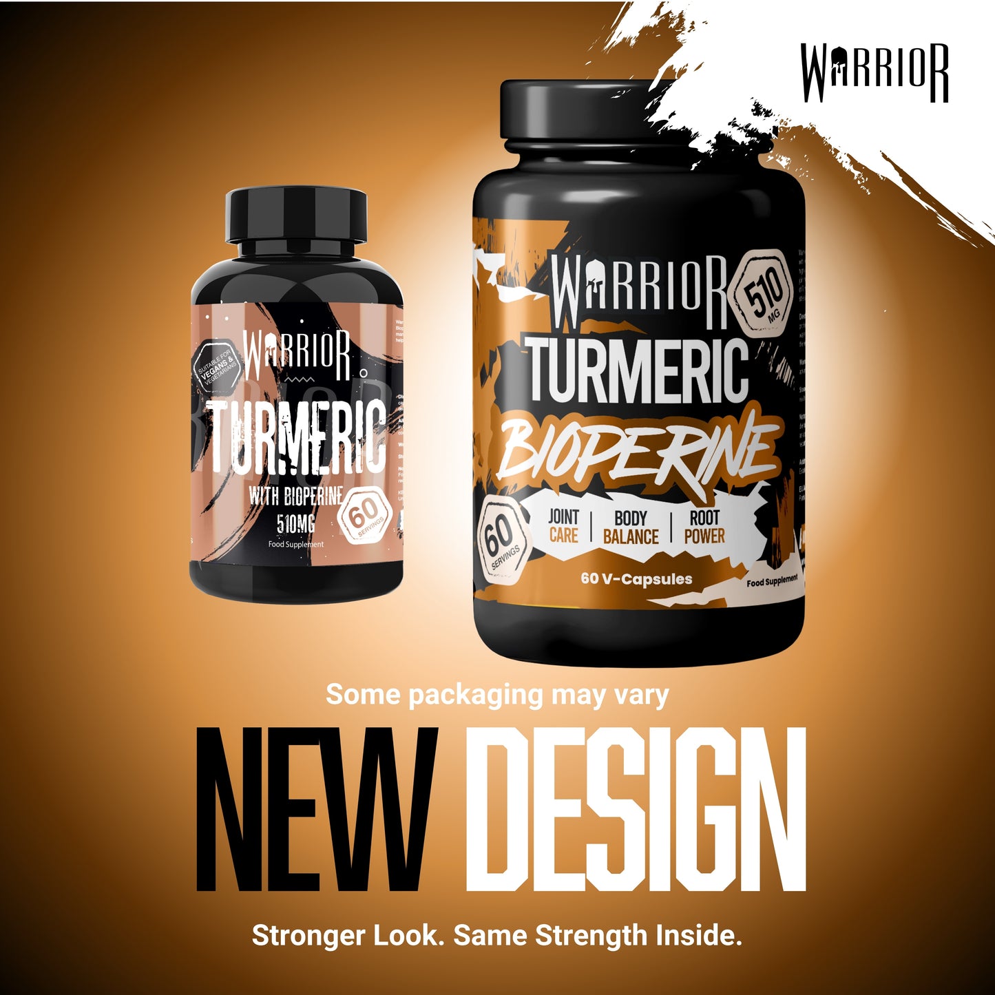 Warrior Turmeric with Bioperine (510mg) - 60 V-Caps