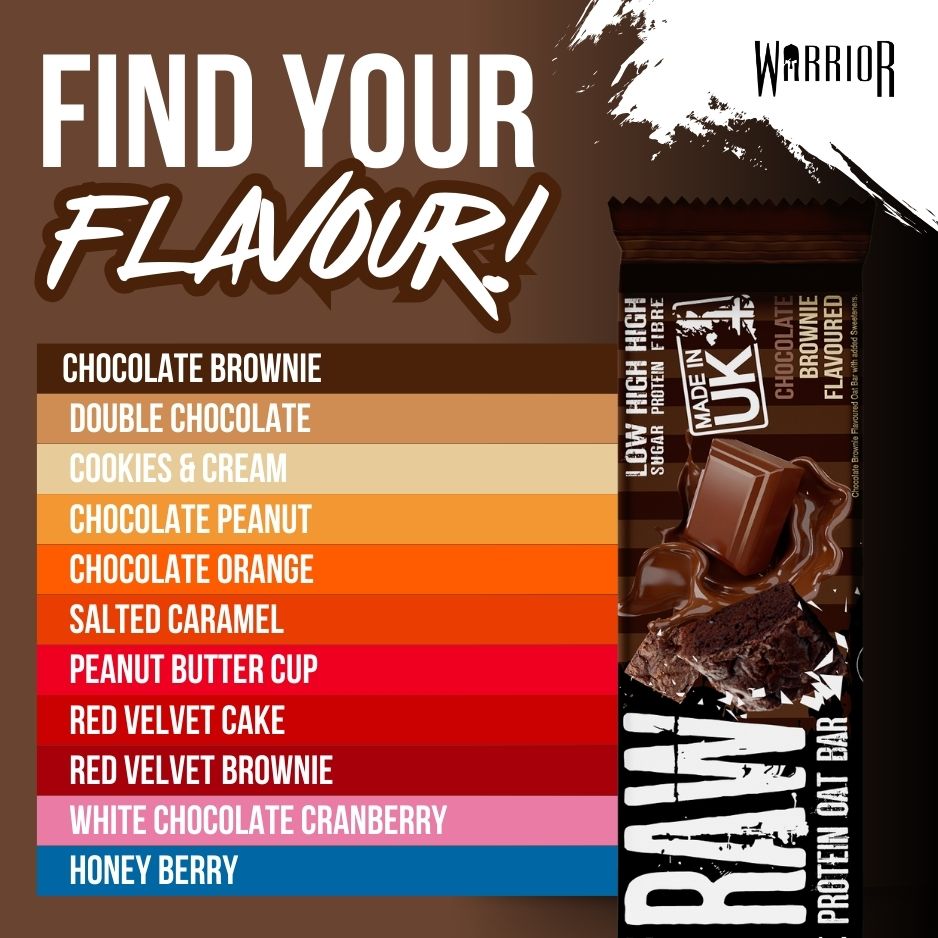 Warrior RAW Protein Oat Bars - 12 x 75g Box