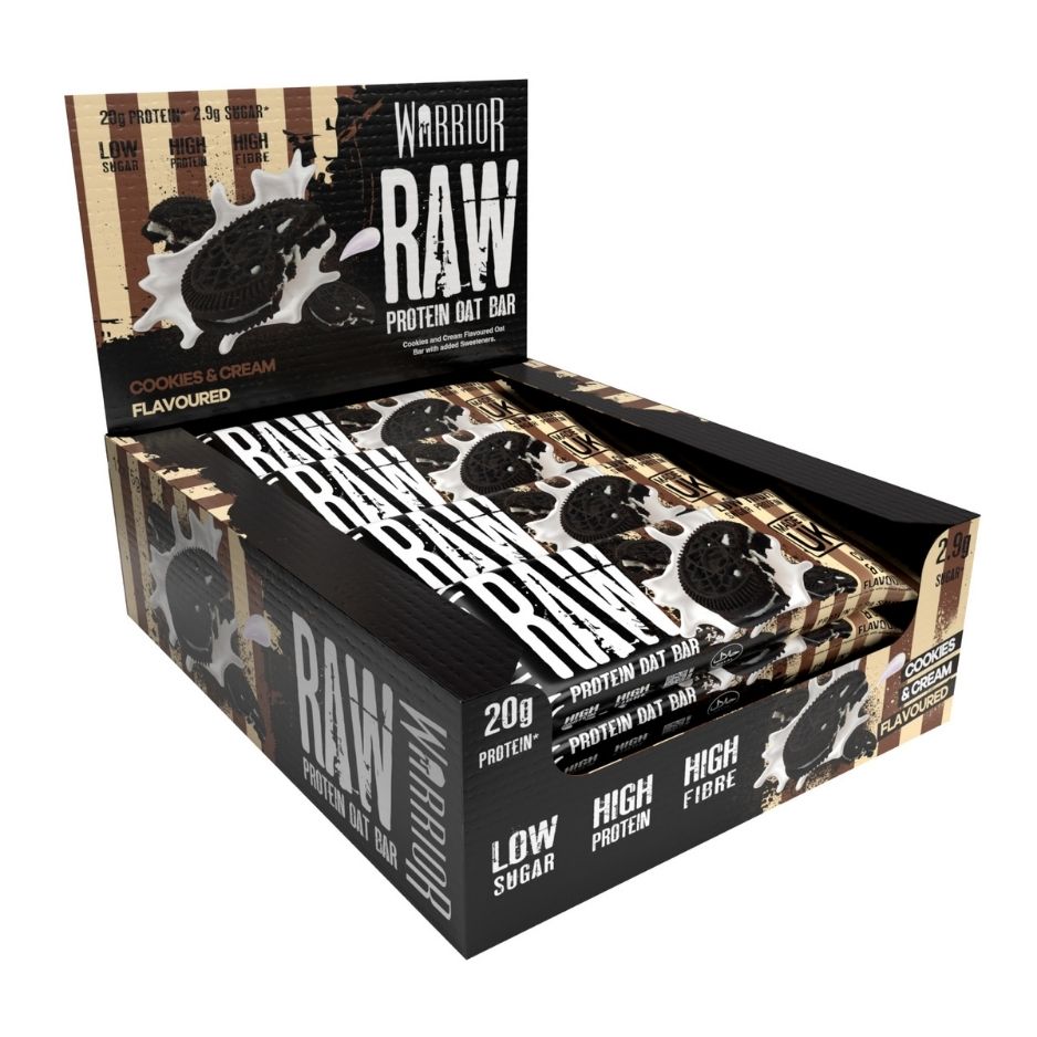 Warrior RAW Protein Oat Bars - 12 x 75g Box