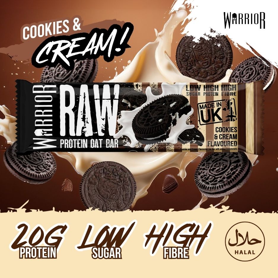 Warrior RAW Protein Oat Bars - 12 x 75g Box