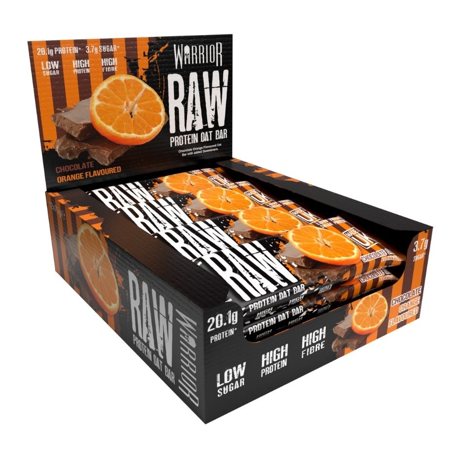 Warrior RAW Protein Oat Bars - 12 x 75g Box