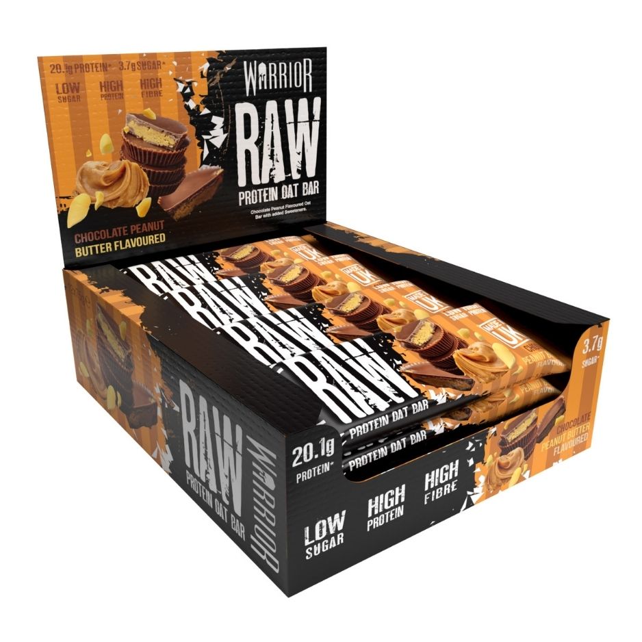 Warrior RAW Protein Oat Bars - 12 x 75g Box