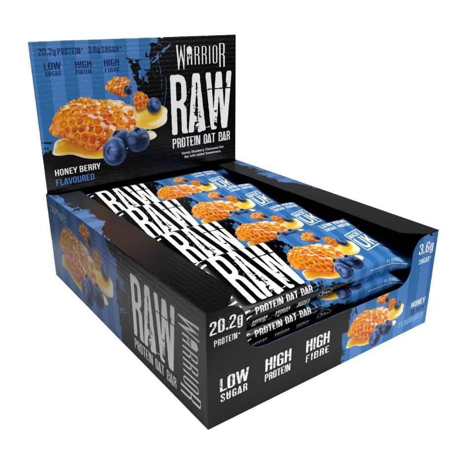 Warrior RAW Protein Oat Bars - 12 x 75g Box