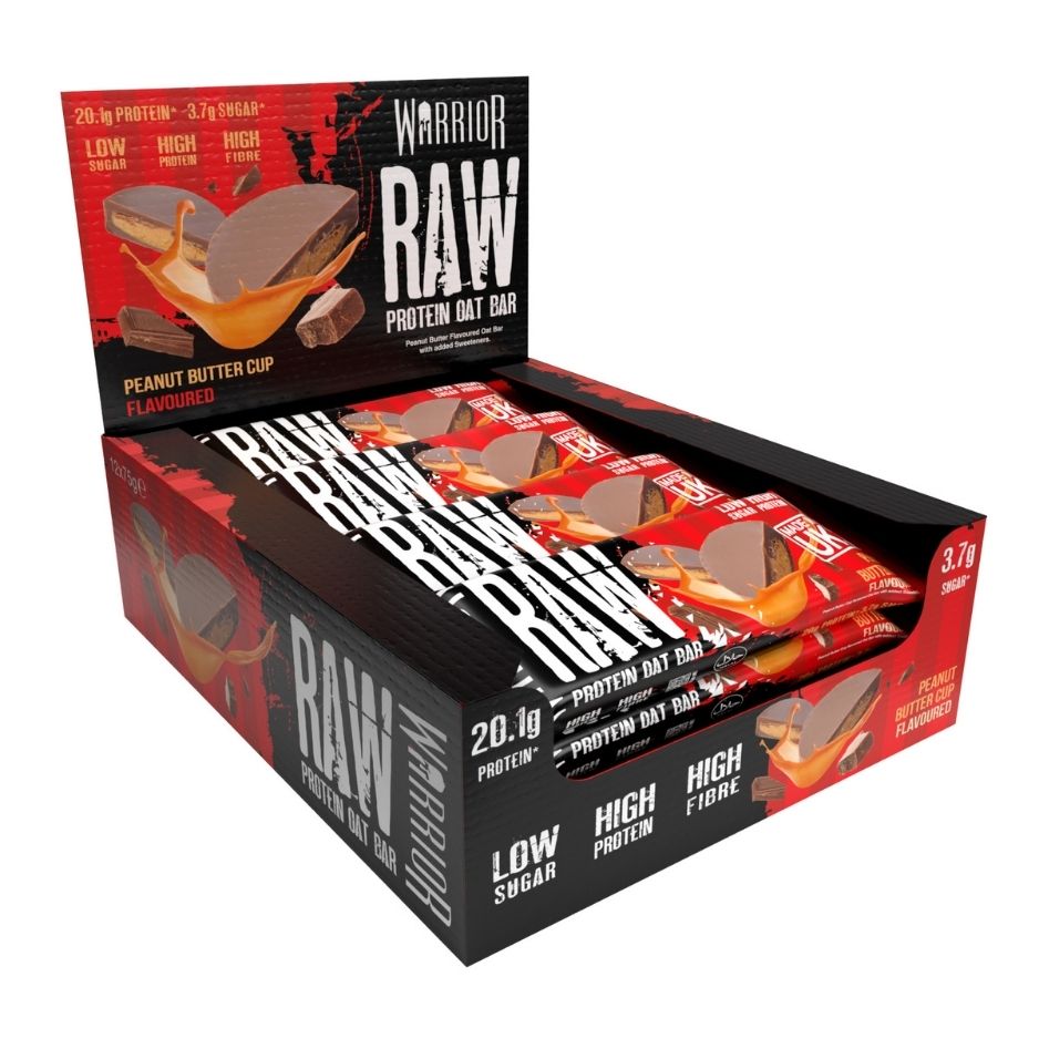 Warrior RAW Protein Oat Bars - 12 x 75g Box
