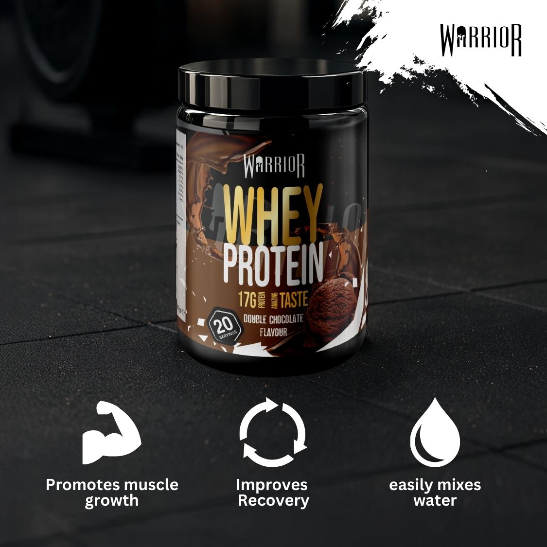 Warrior Whey Protein Powder 500g (French Label)