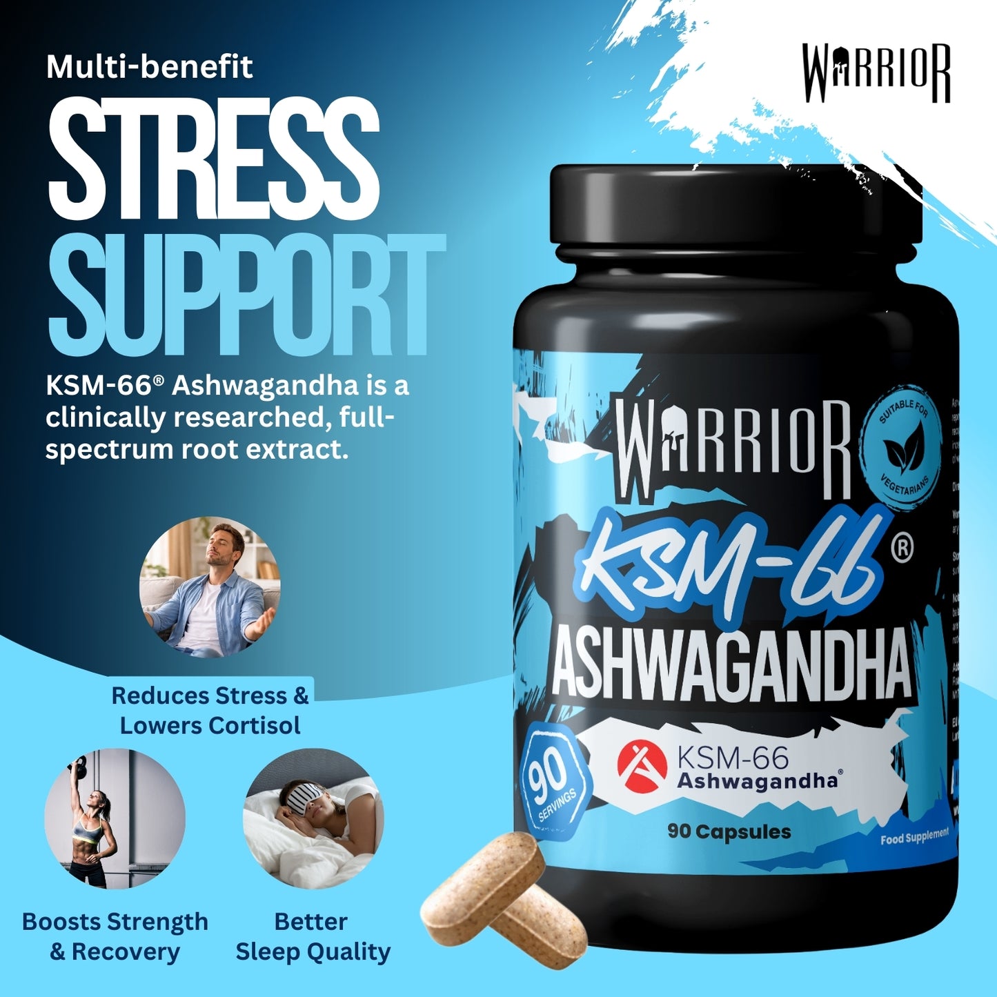 Warrior Ashwagandha - 90 Capsules