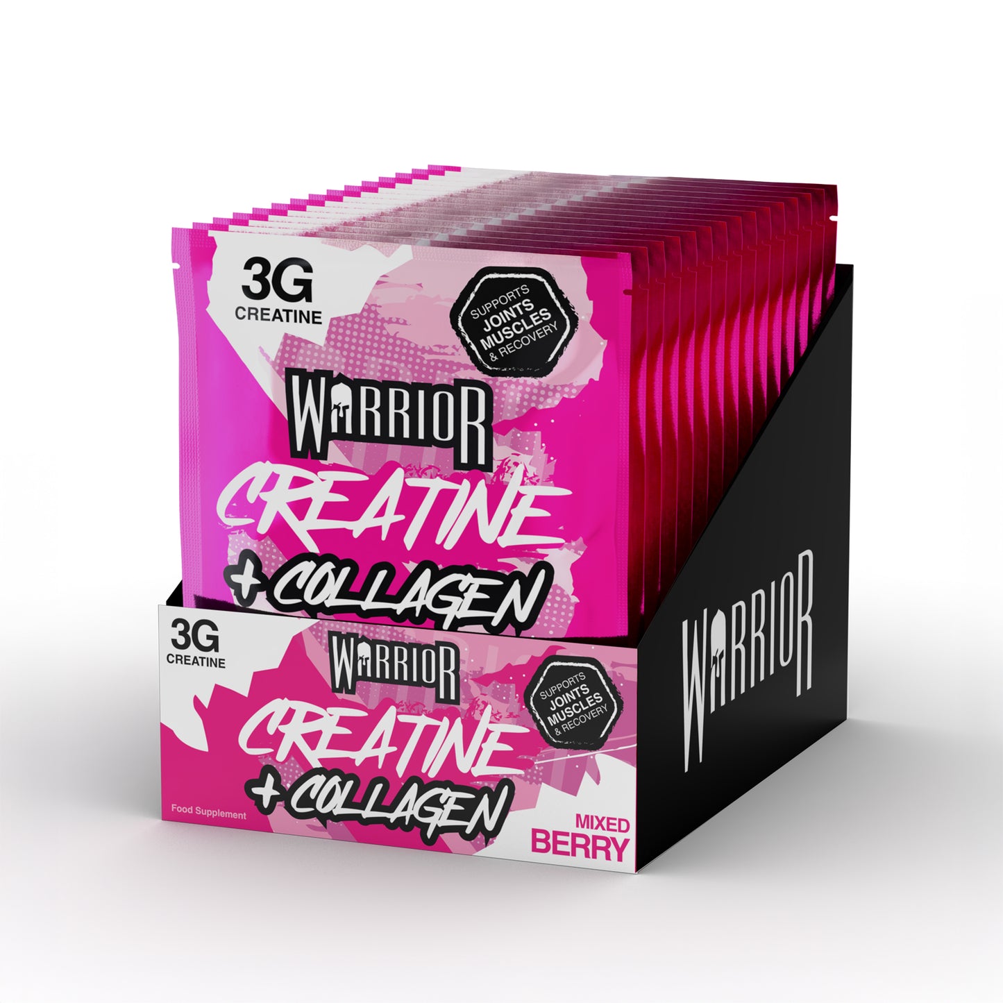 Warrior Creatine Plus Collagen – Sachet Pack (15 Sachets)