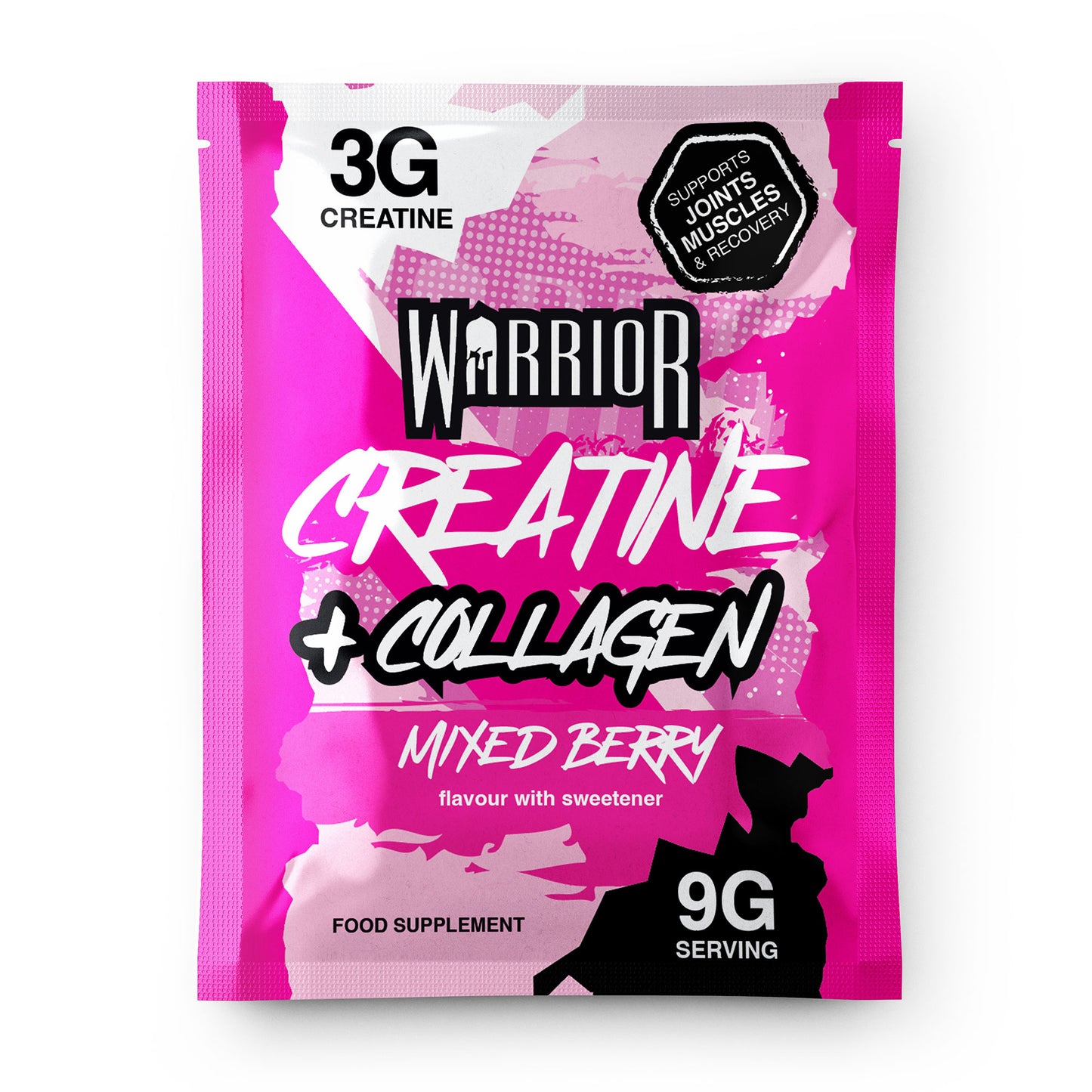 Warrior Creatine Plus Collagen – Sachet Pack (15 Sachets)