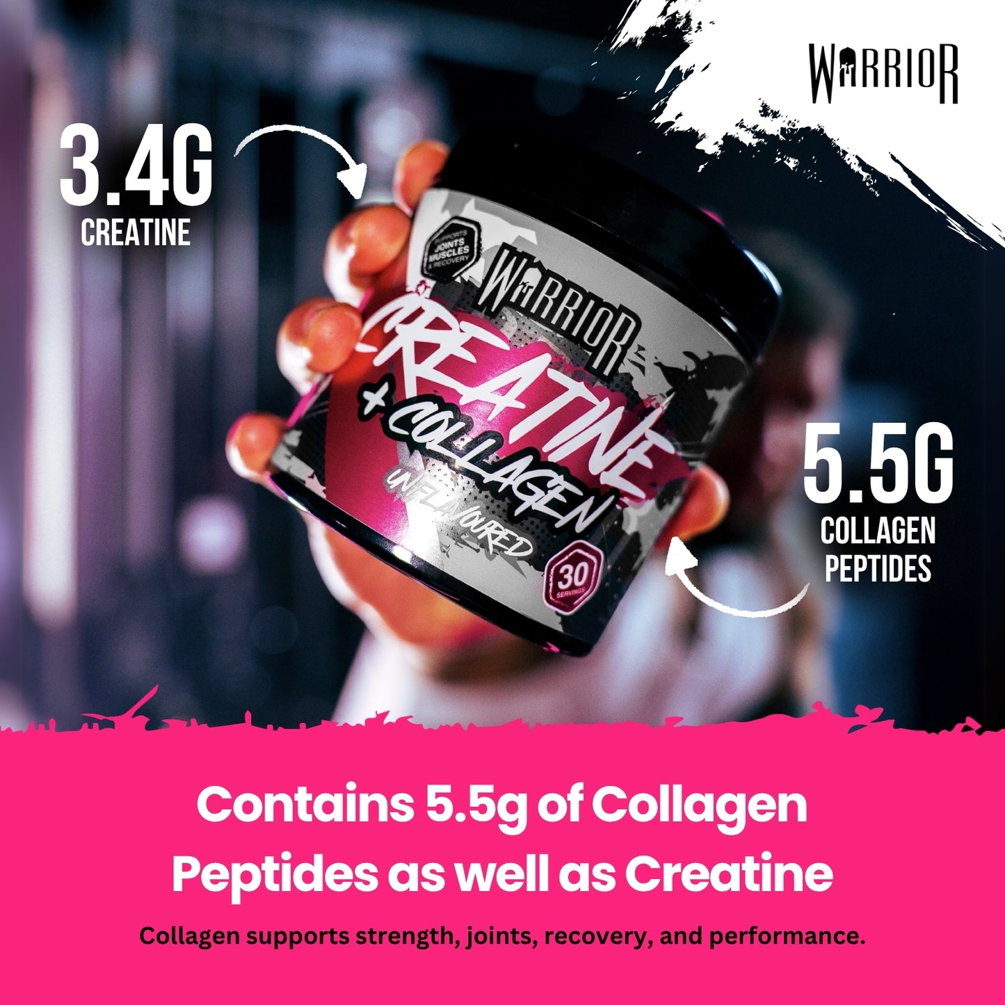 Warrior Creatine Plus Collagen - 30 Servings