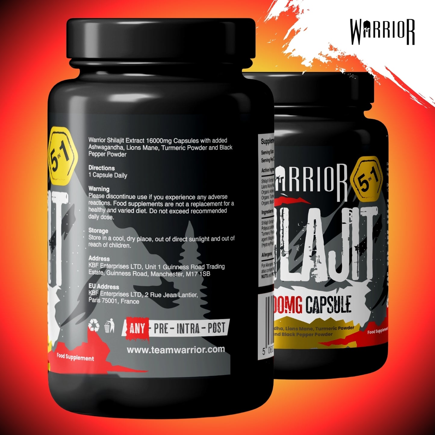 Warrior SHILAJIT Capsules - 120 Caps