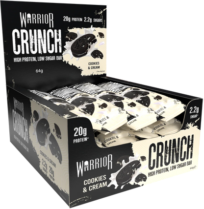 Warrior CRUNCH Protein Bars - 12 x 64g Box (Clearance)