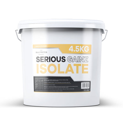 The Bulk Protein Company Serious Gainz Isolate – 4.5kg - Vanilla