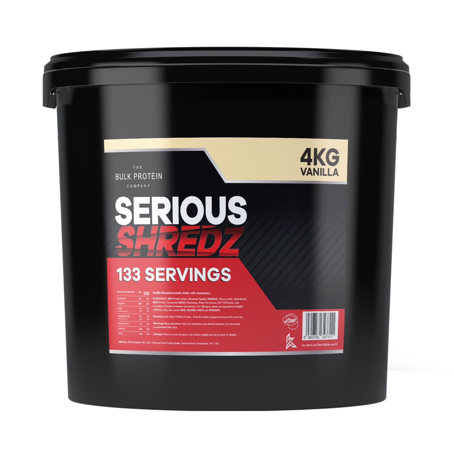 The Bulk Protein Company - Serious Shredz Diet Protein Powder - 4kg