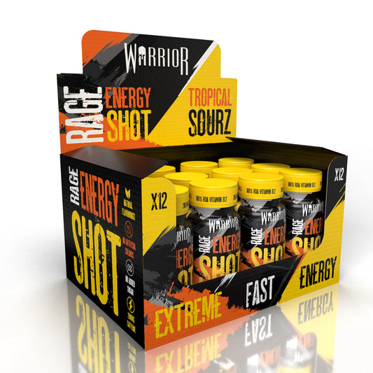 BBE Products - Warrior Rage Pre-Workout Energy Shot - (12x 60ml)