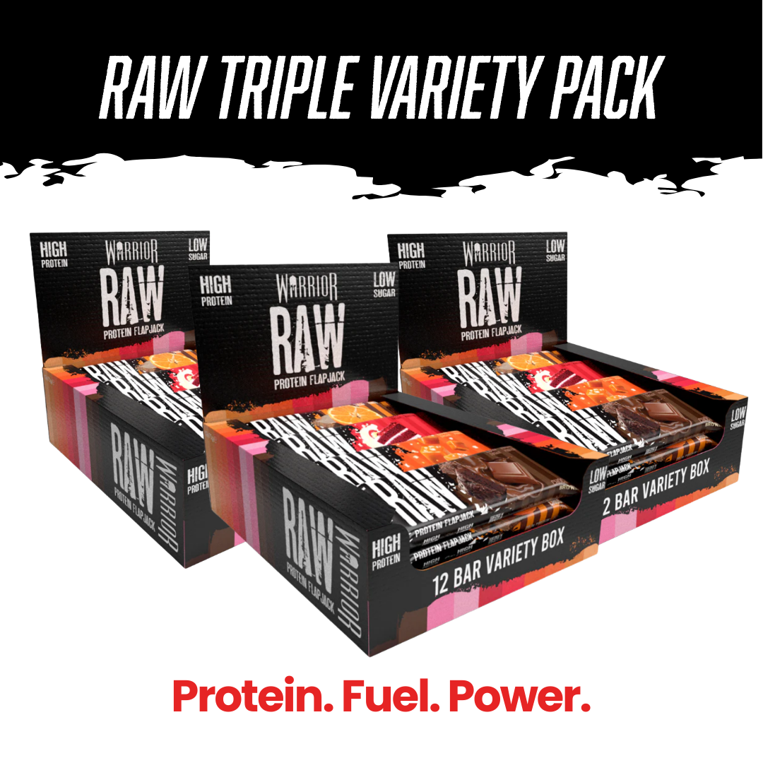 Warrior Raw Protein Bar Triple Variety Pack